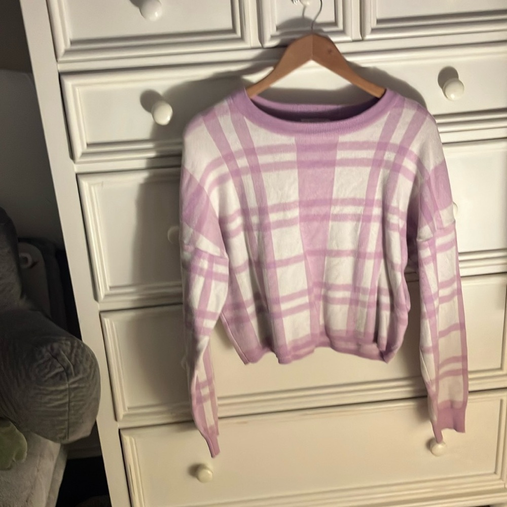 purple sweater